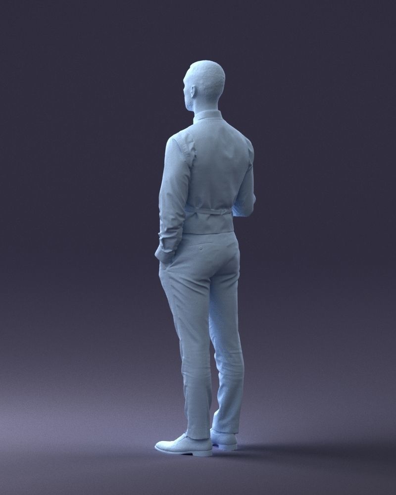 000235 Businessman in Vest Suit Holding Money 1224 3dp 3D print model_21