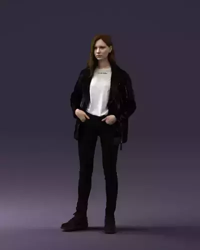 000125 Fashion girl 0425 3D model