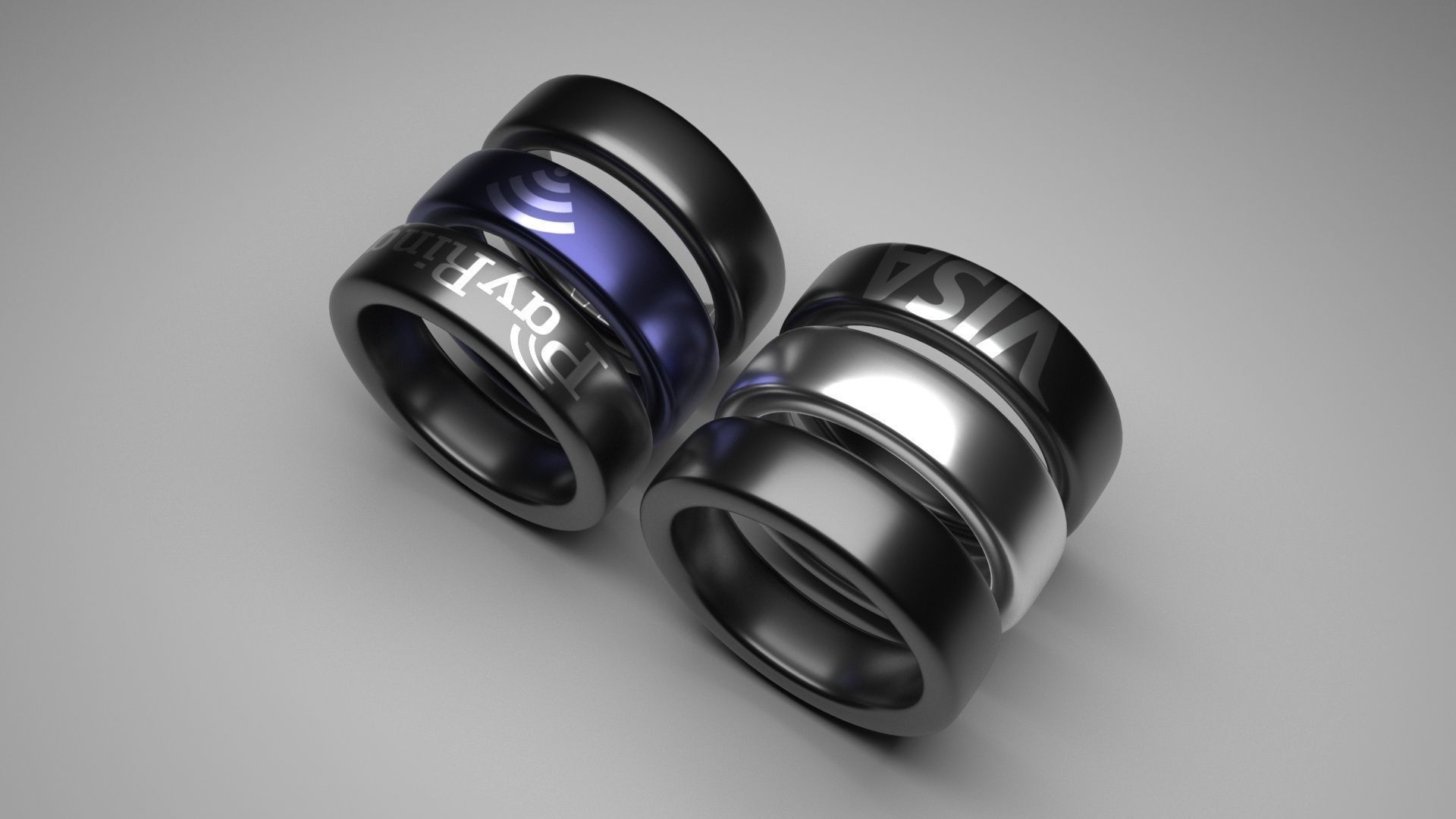 NFC Paying Smart Ring 3D model_3