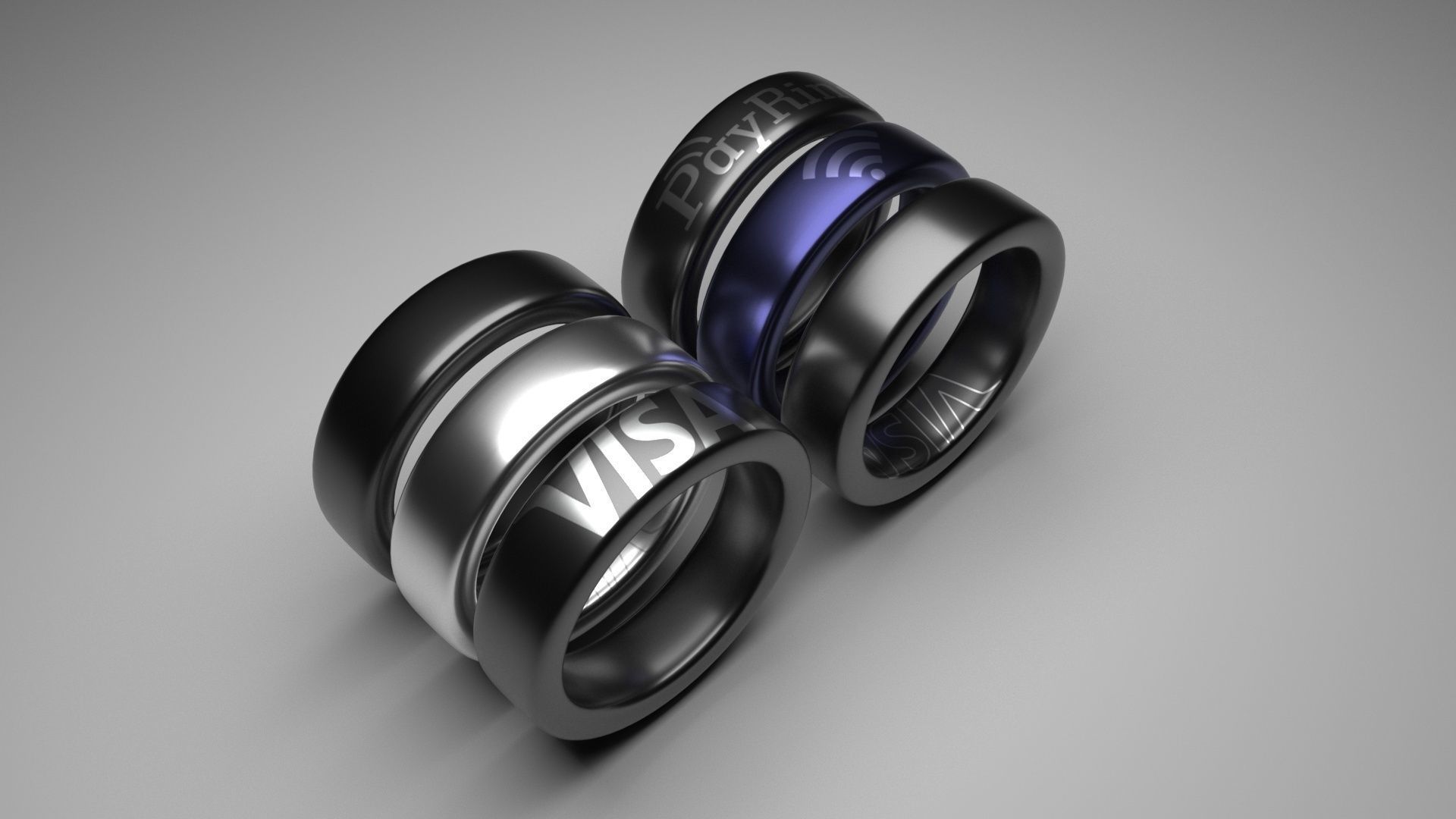NFC Paying Smart Ring 3D model_4