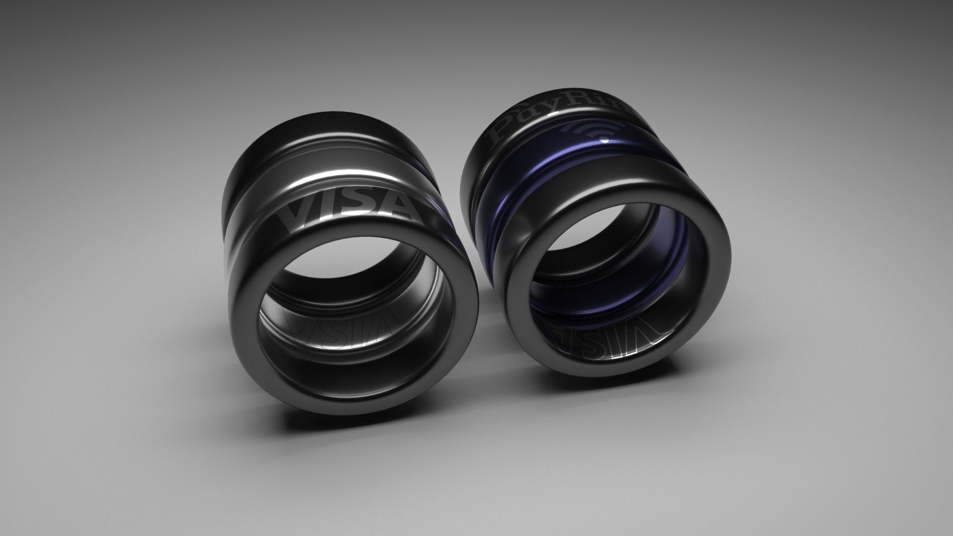NFC Paying Smart Ring 3D model_5