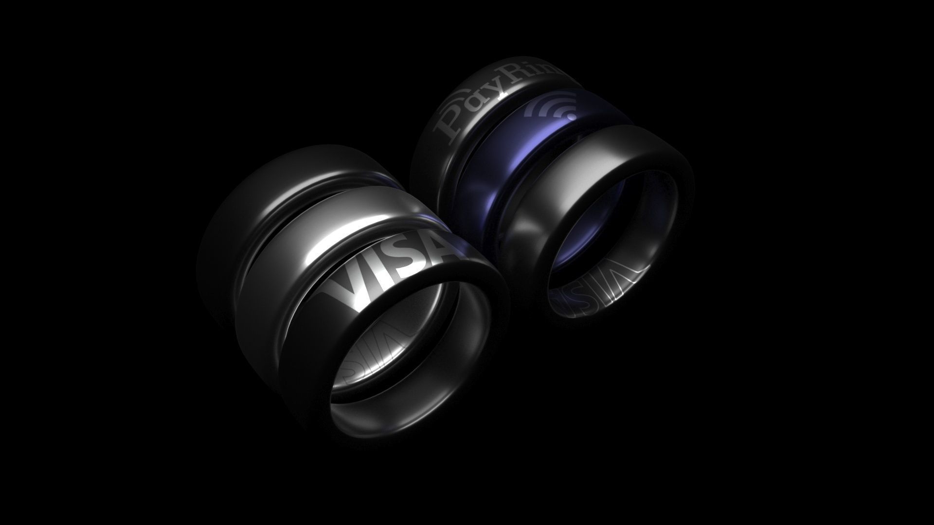 NFC Paying Smart Ring 3D model_9