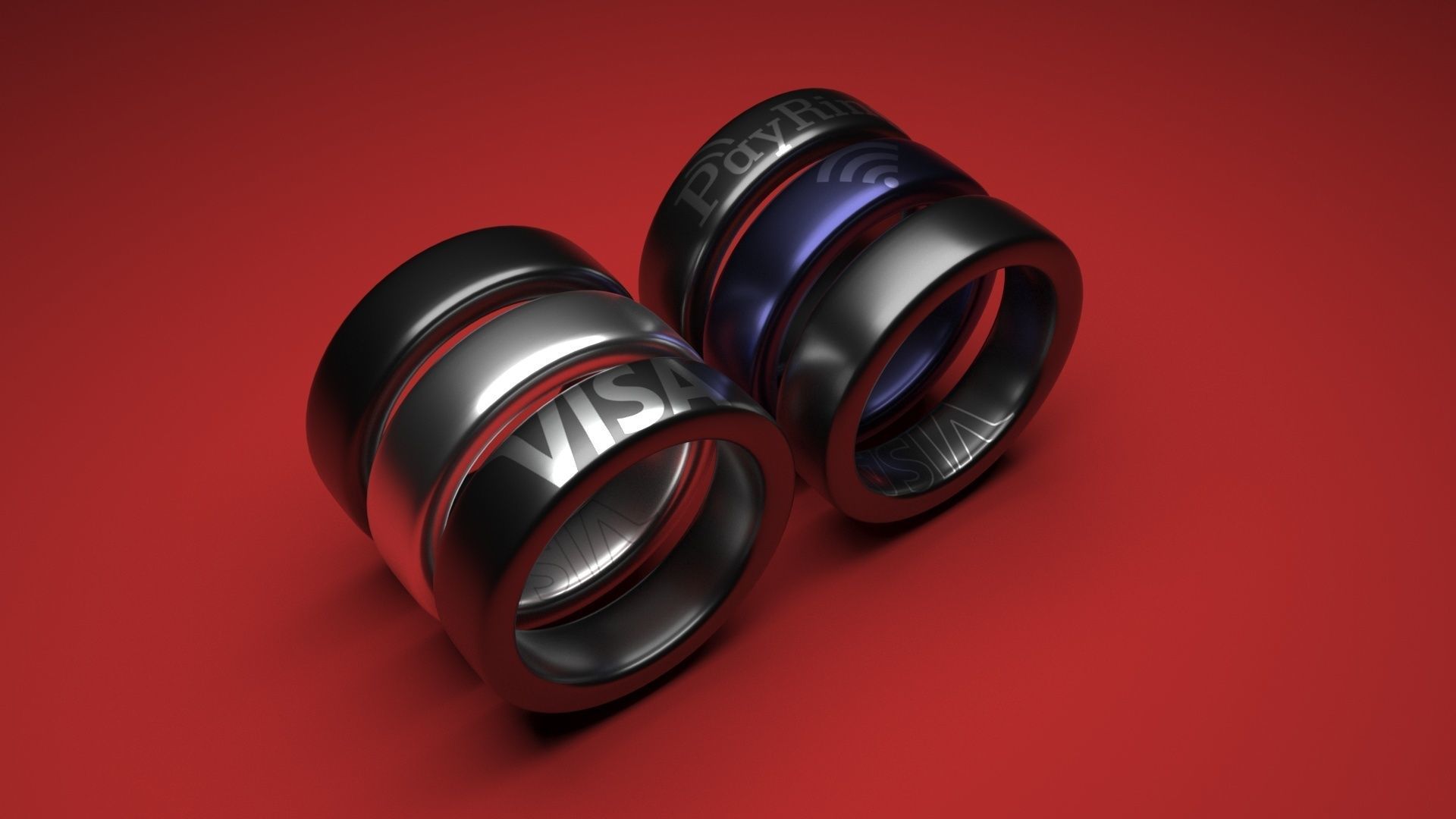 NFC Paying Smart Ring 3D model_8