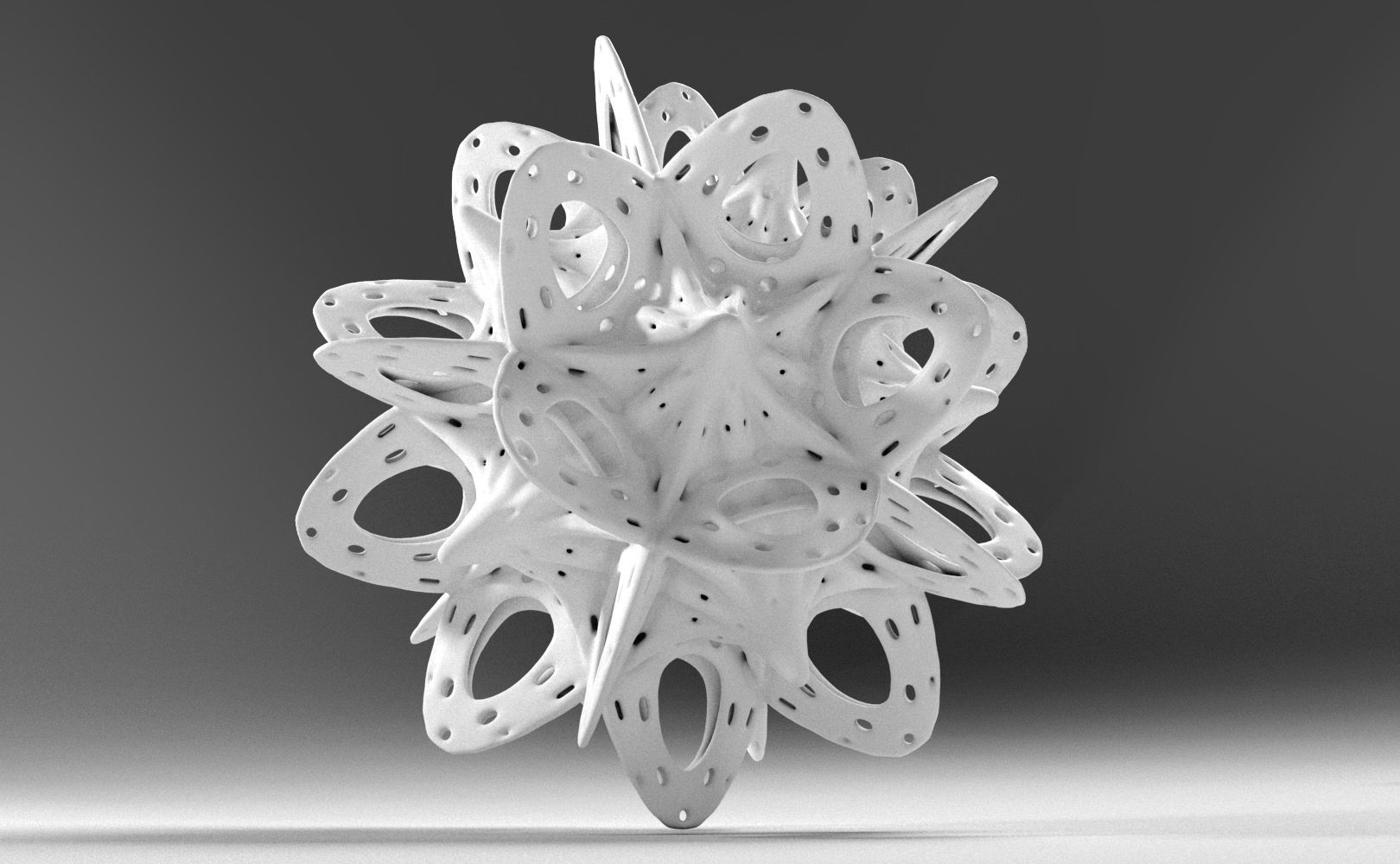 Alien Pollen set 2 3D print model_12