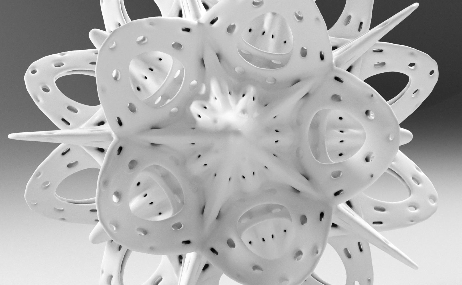 Alien Pollen set 2 3D print model_8