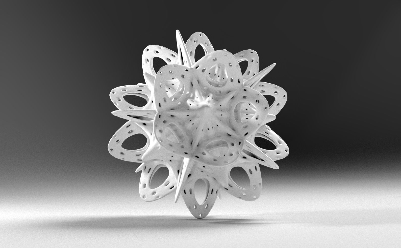 Alien Pollen set 2 3D print model_11