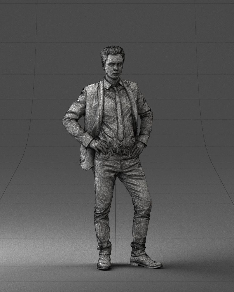 000002 Fashion man 0318 3D model_8