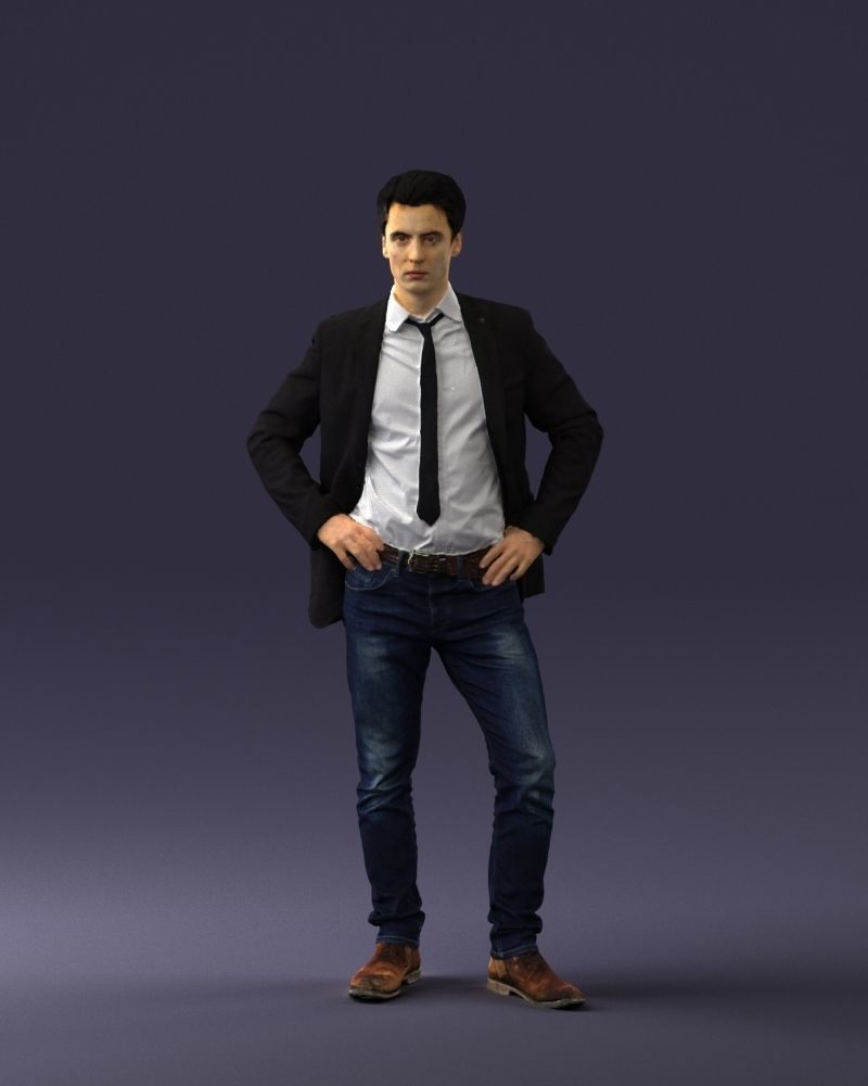 000002 Fashion man 0318 3D model_3