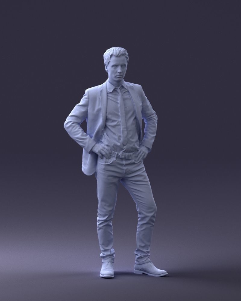 000002 Fashion man 0318 3D model_7