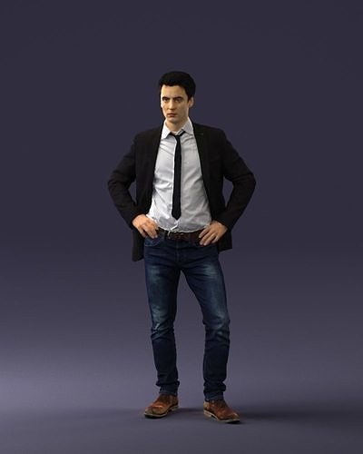 000002 Fashion man 0318 3dp 3D print model