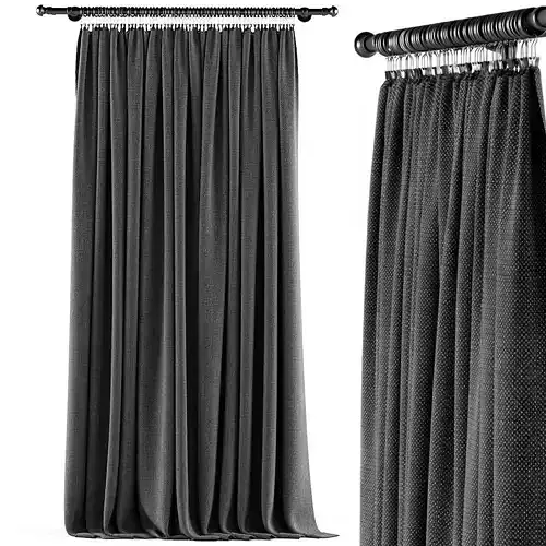 Curtains black