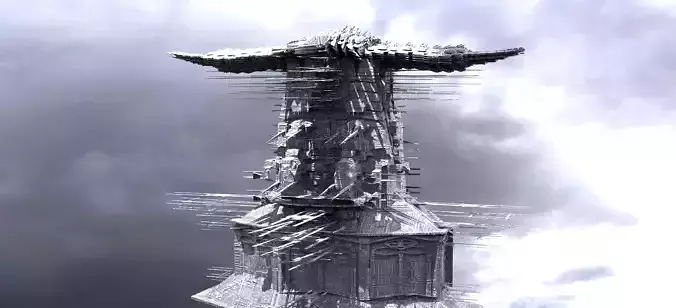 Fusion City Alien Bridge 4 3D model