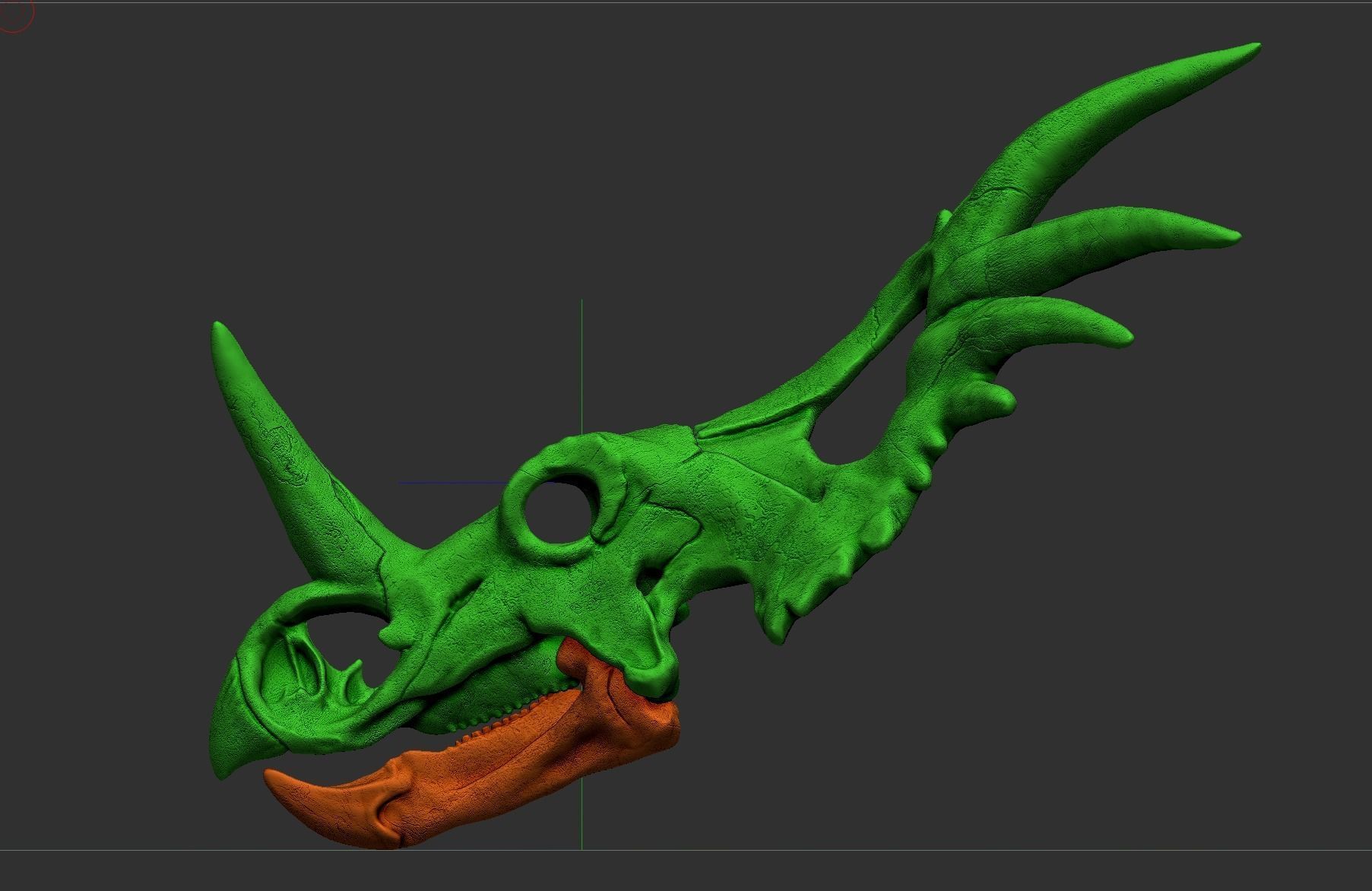 Styracosaurus Skull 3D Print Model 3D print model_6
