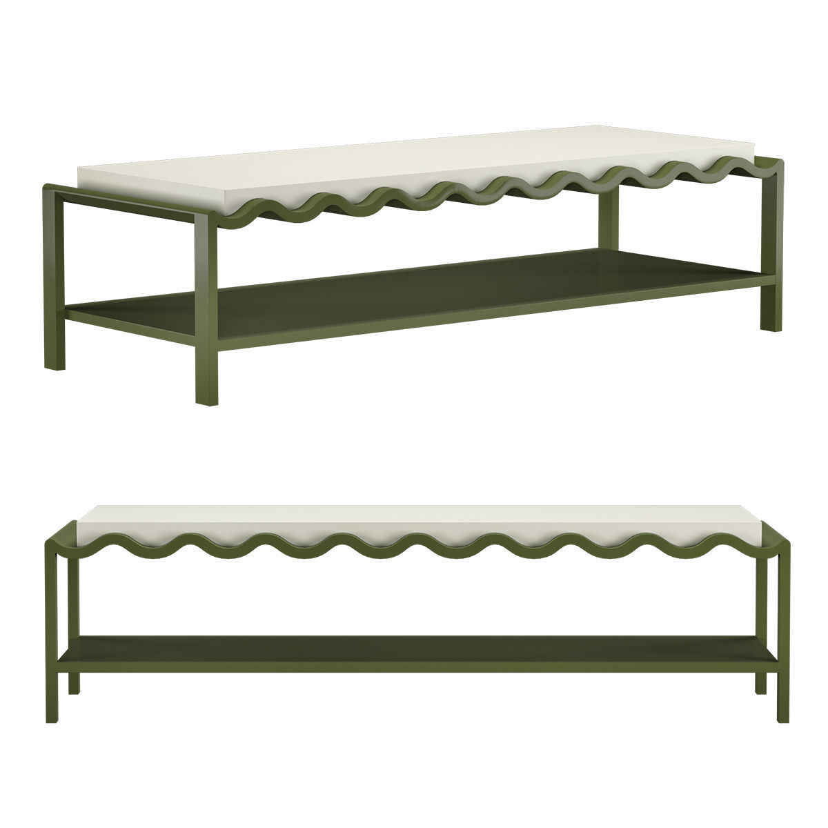 COLAGNE coffee table with scalloped edge 3D model_6