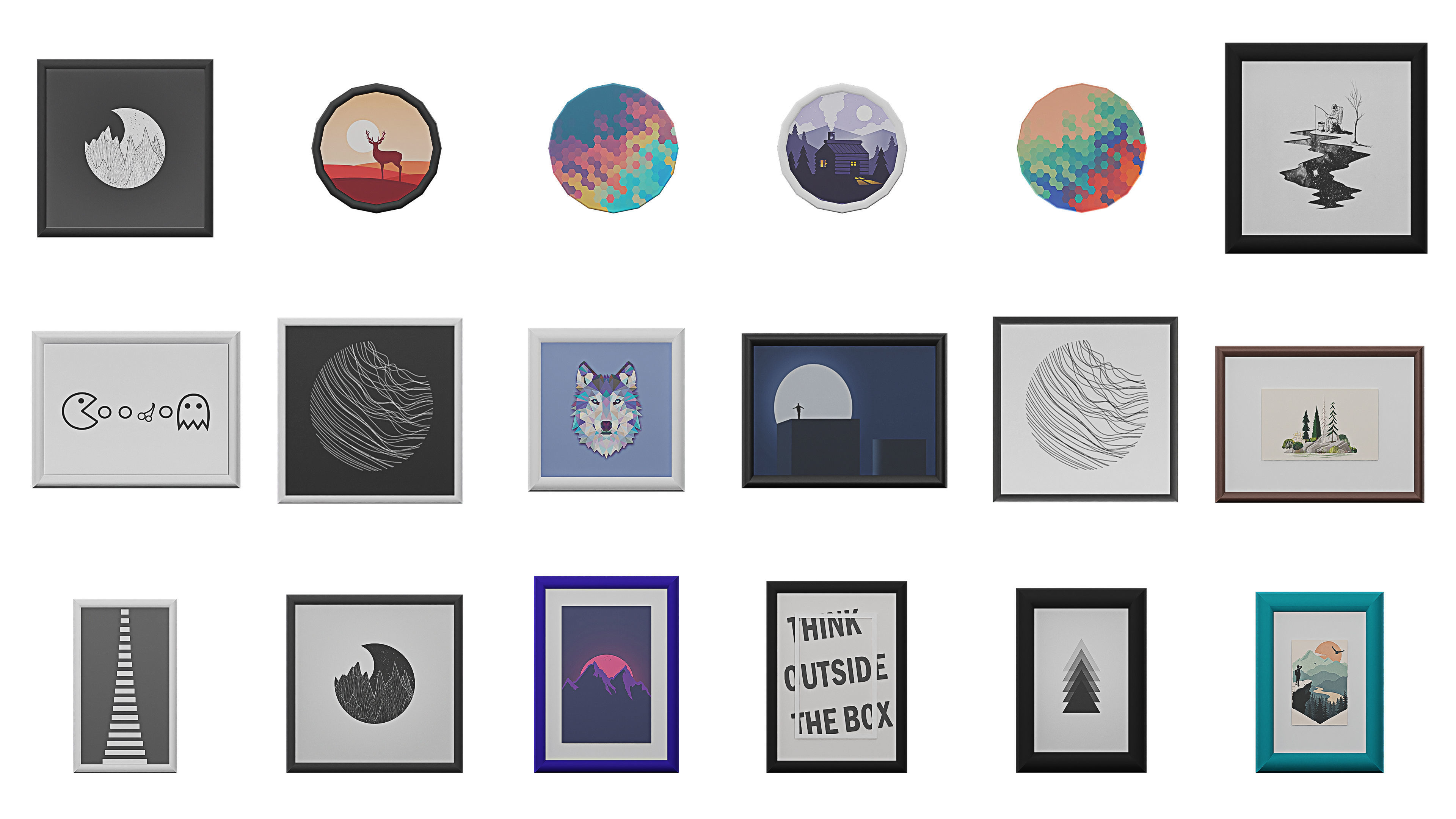 Interior Realistic Low-poly 3D model_81