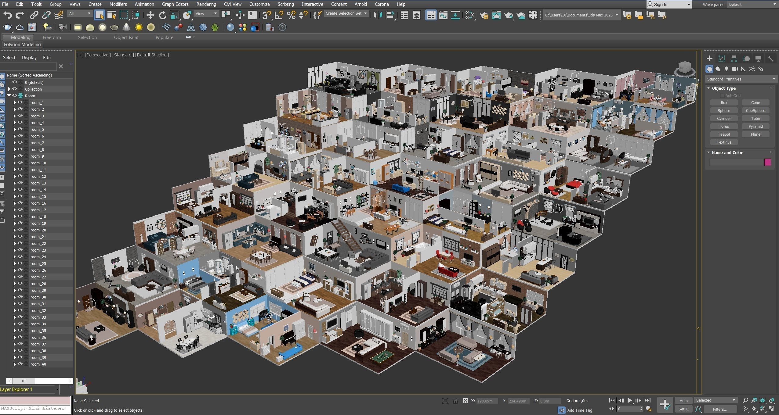 Interior Realistic Low-poly 3D model_89