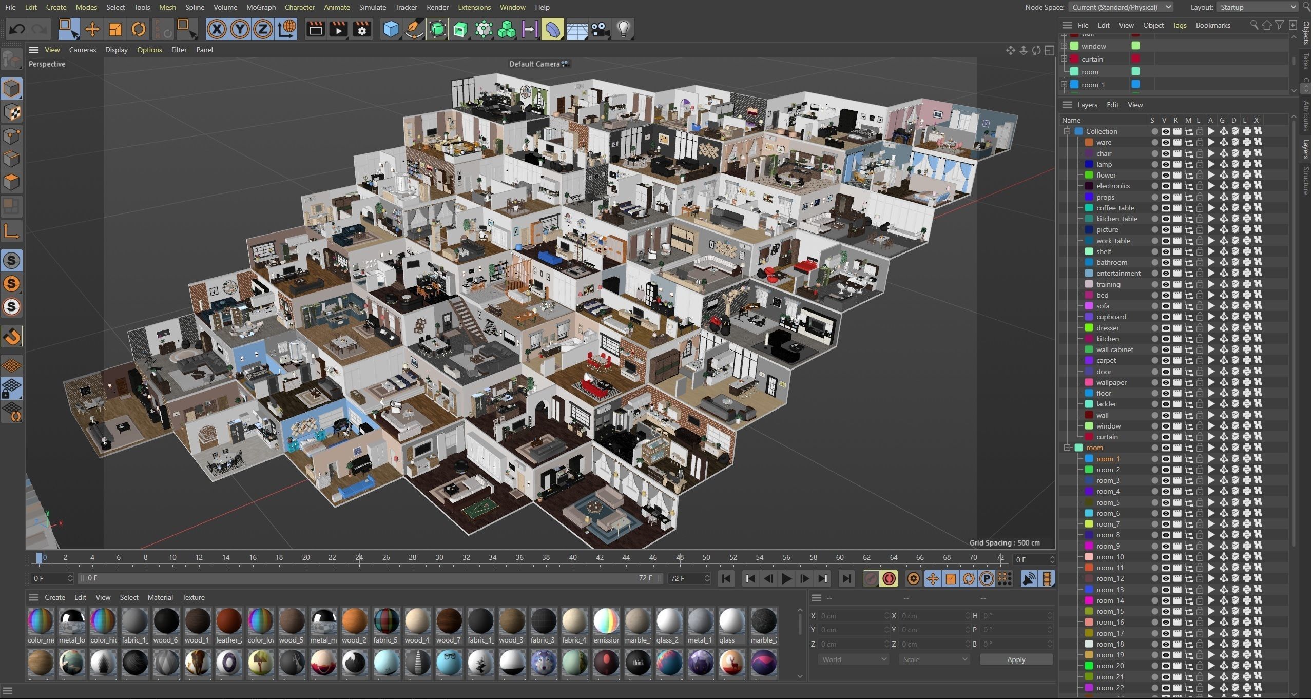 Interior Realistic Low-poly 3D model_91