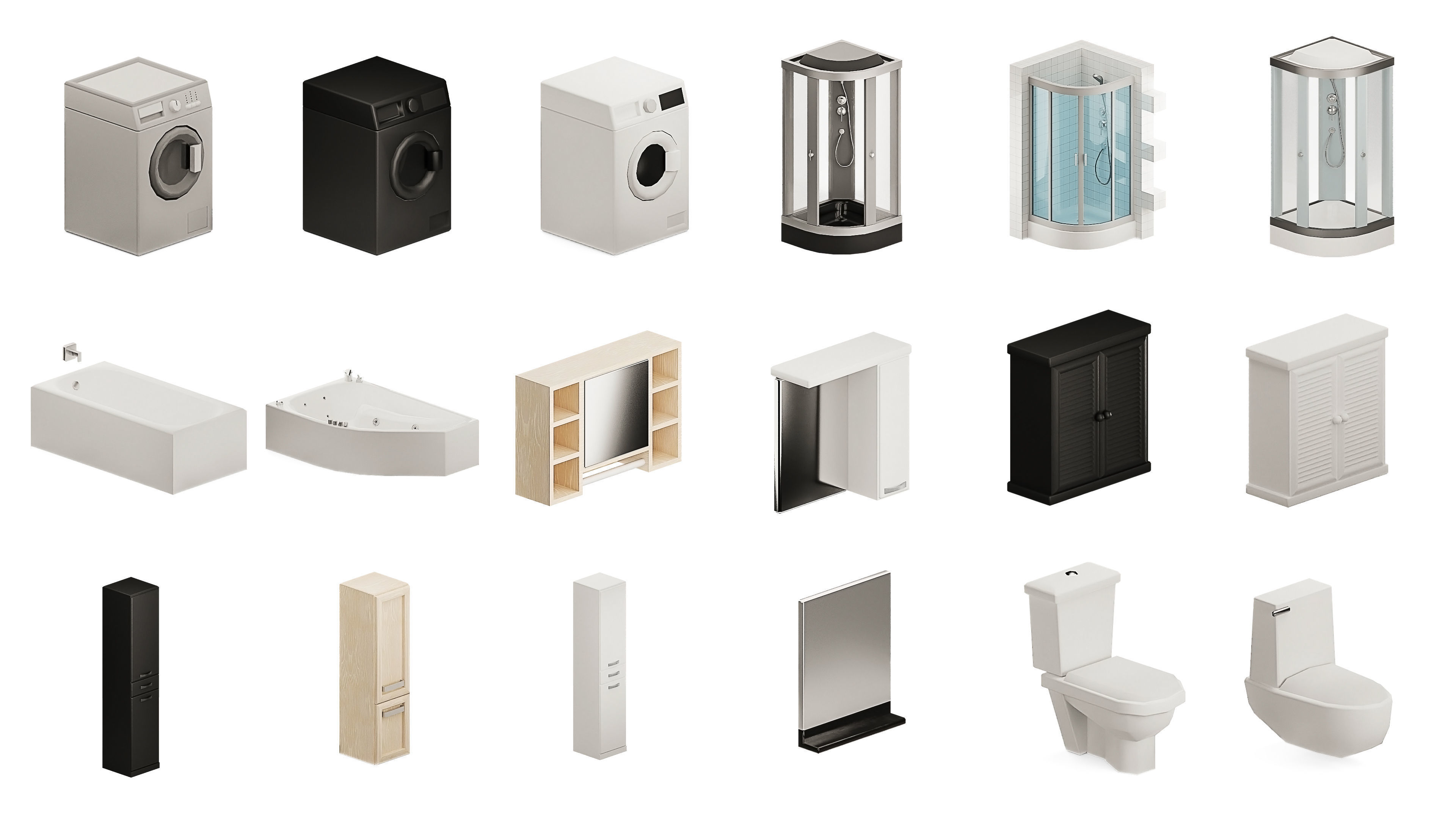 Interior Realistic Low-poly 3D model_55