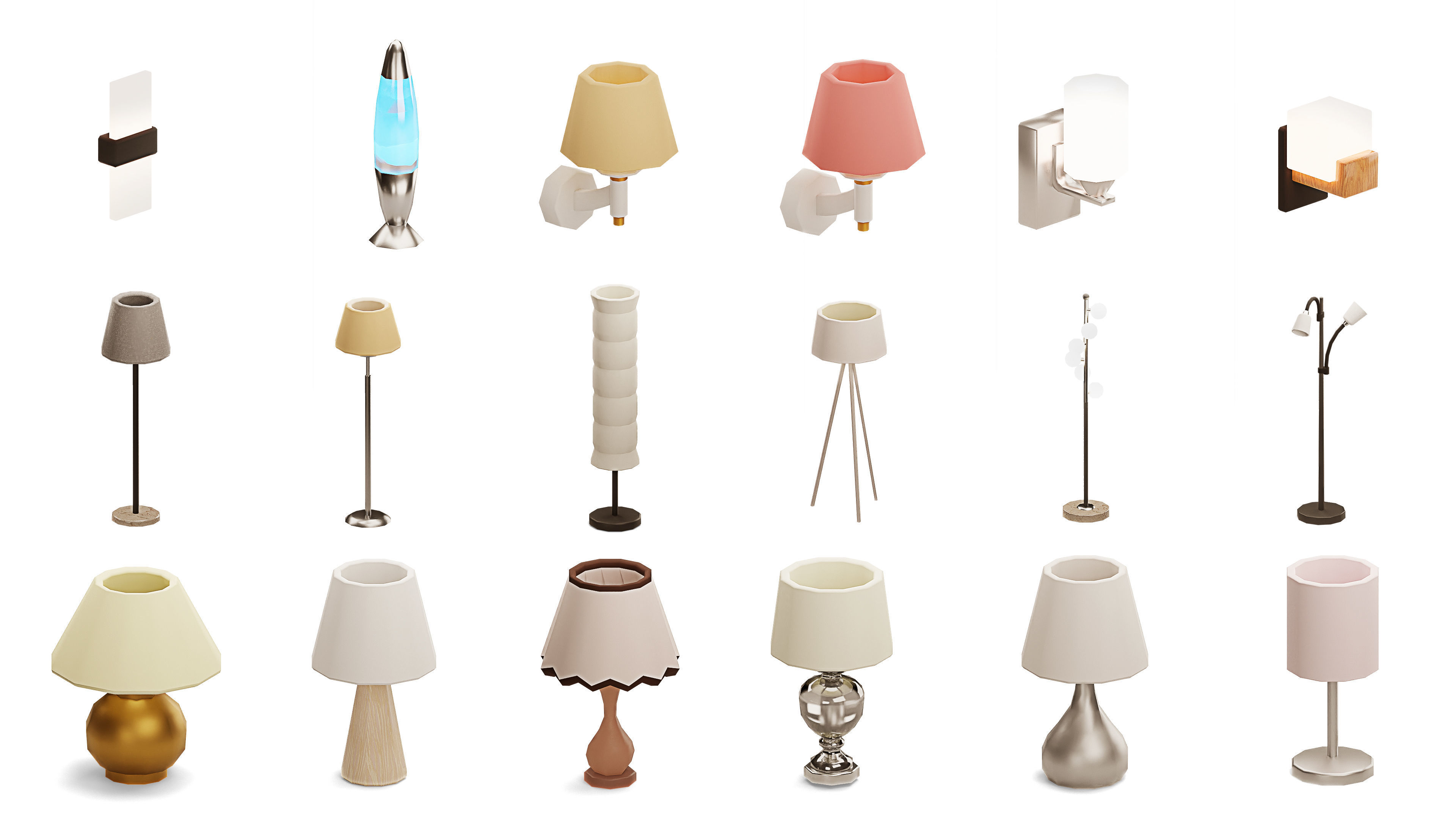 Interior Realistic Low-poly 3D model_79