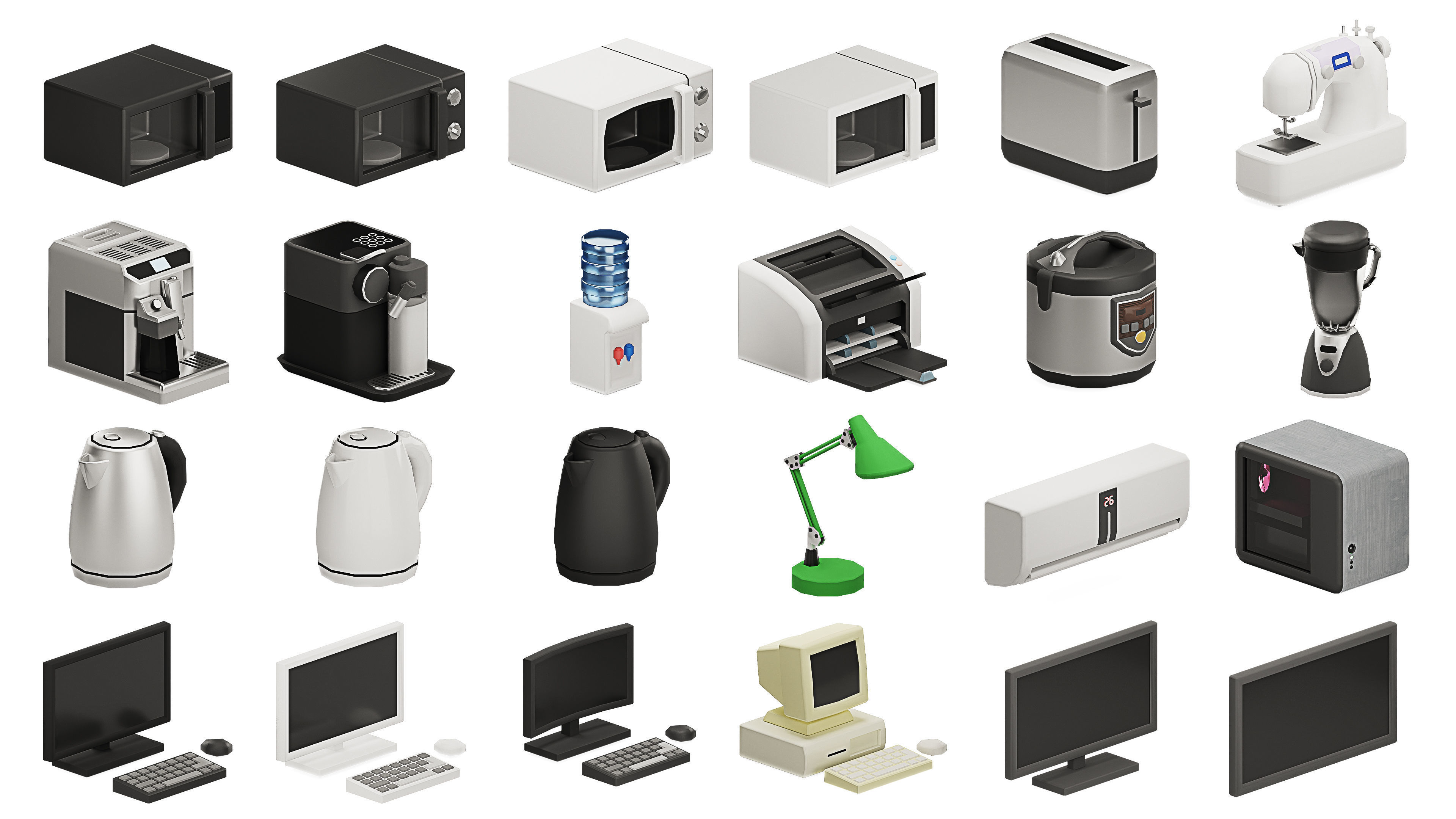 Interior Realistic Low-poly 3D model_65