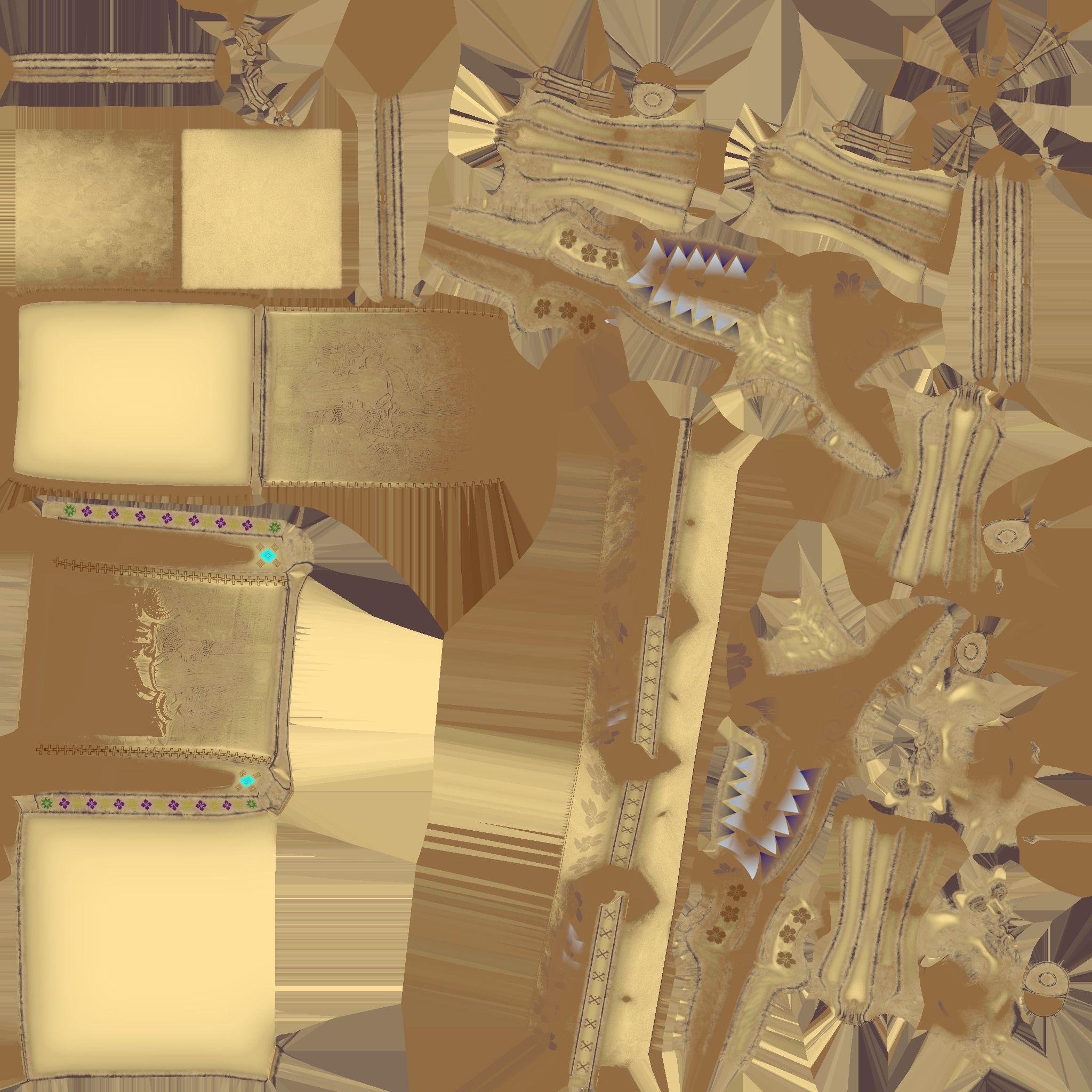 The Throne of Tutankhamun 3D model_7