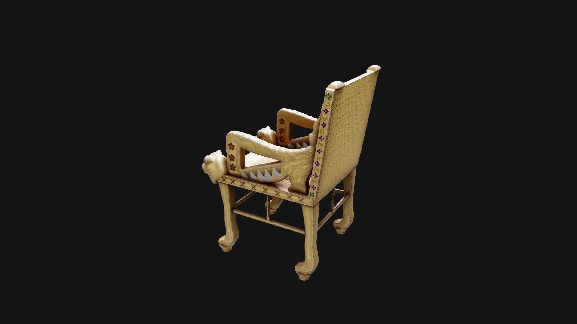 The Throne of Tutankhamun 3D model_4