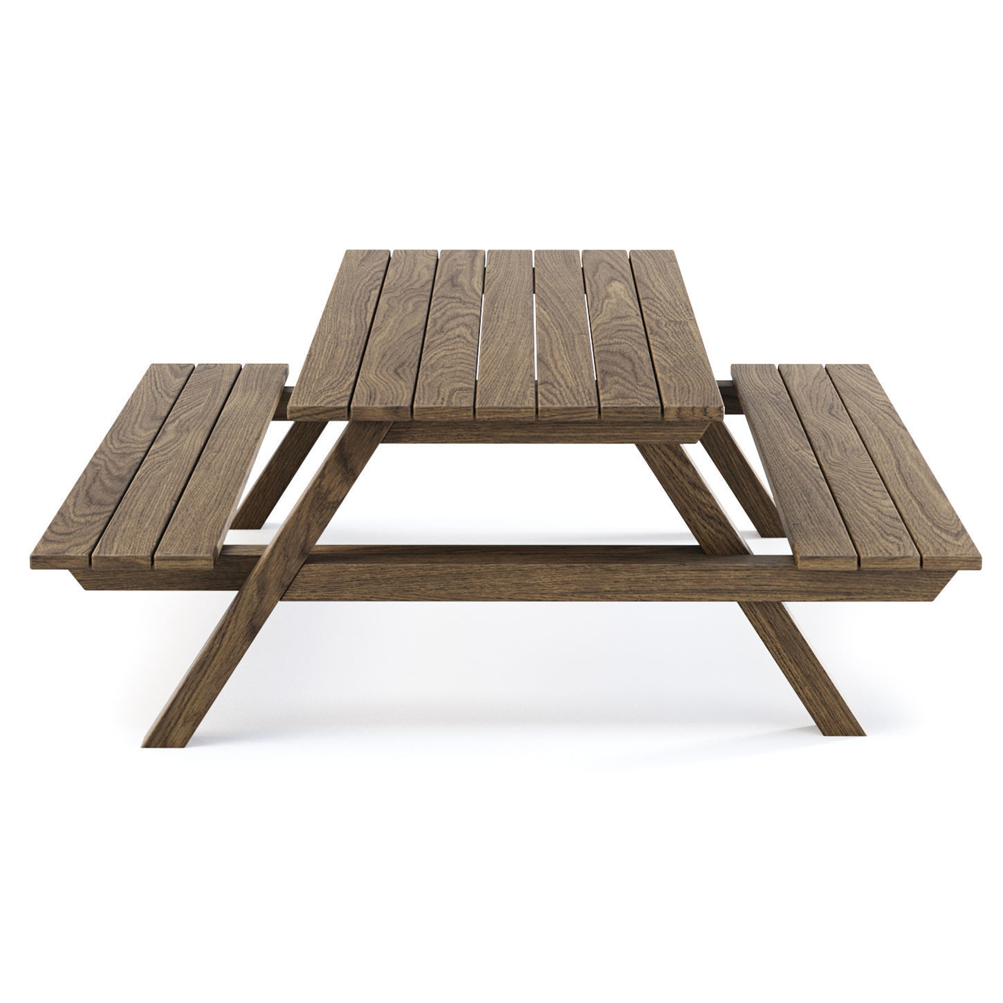 Nia Wooden Garden Tables by Bpoint Design  Low-poly 3D model_4