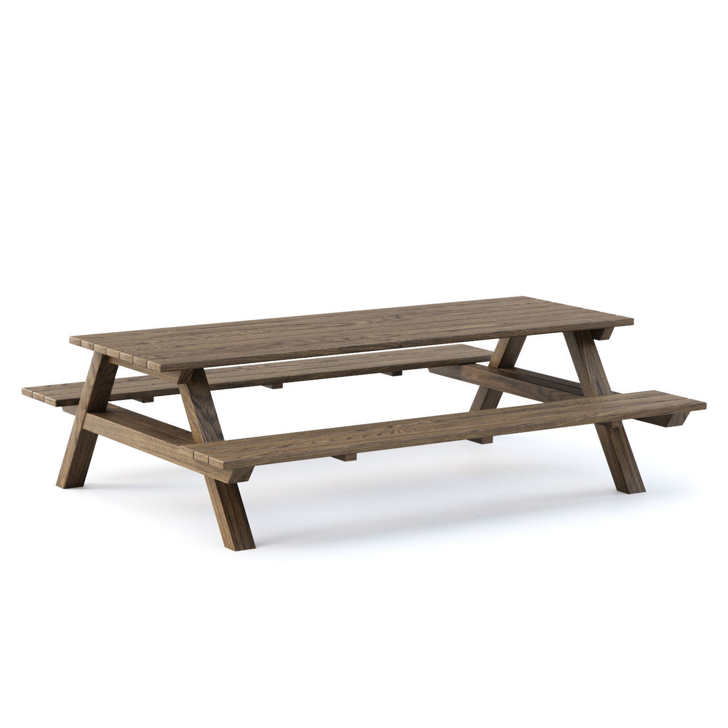 Nia Wooden Garden Tables by Bpoint Design  Low-poly 3D model_3