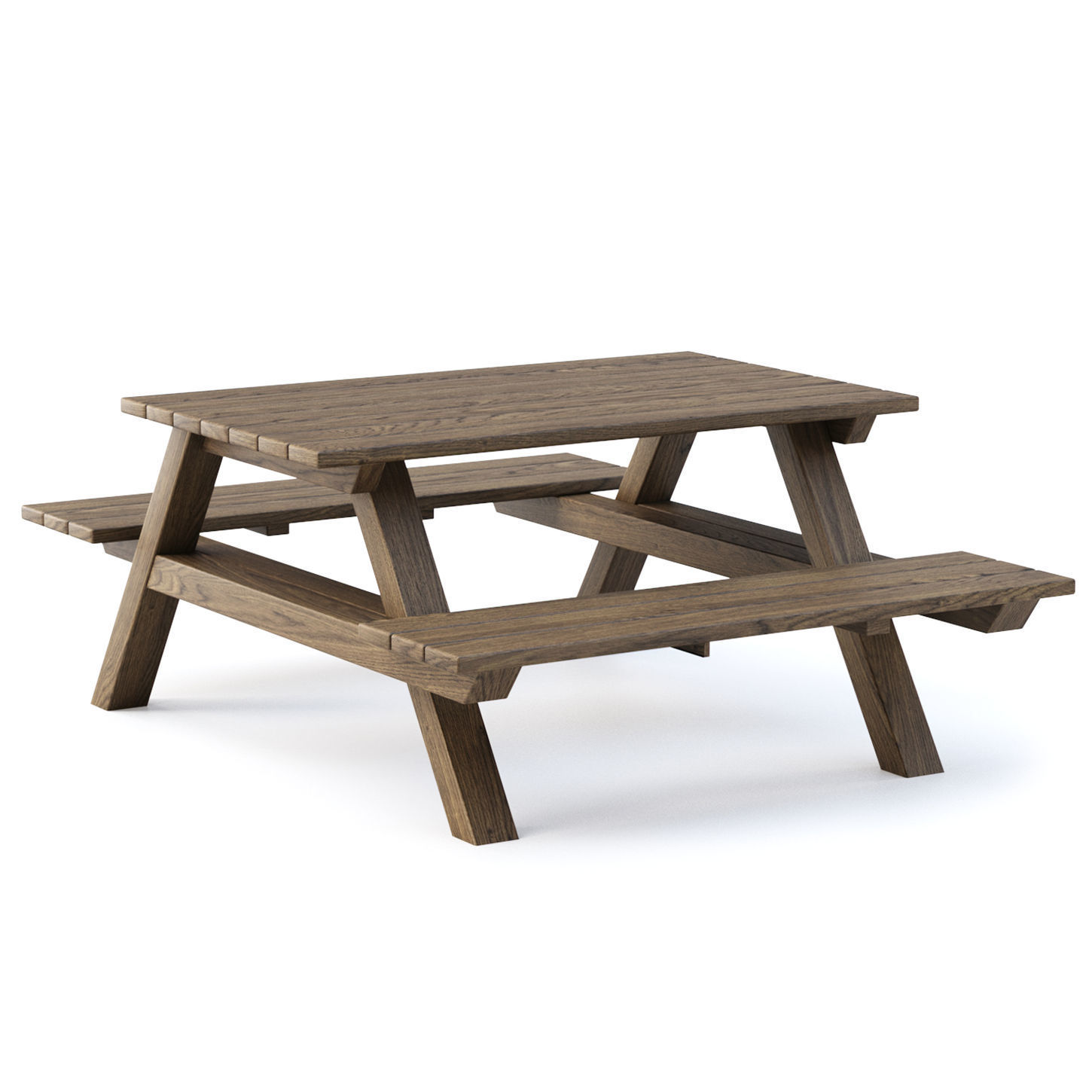 Nia Wooden Garden Tables by Bpoint Design  Low-poly 3D model_2