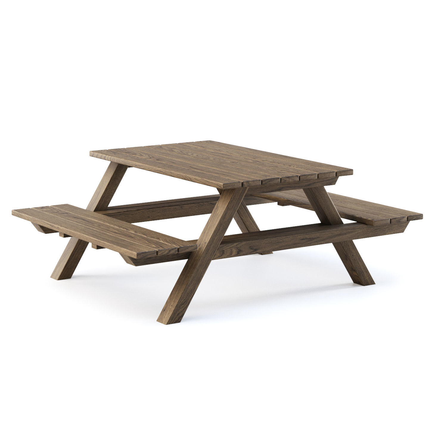 Nia Wooden Garden Tables by Bpoint Design  Low-poly 3D model_5