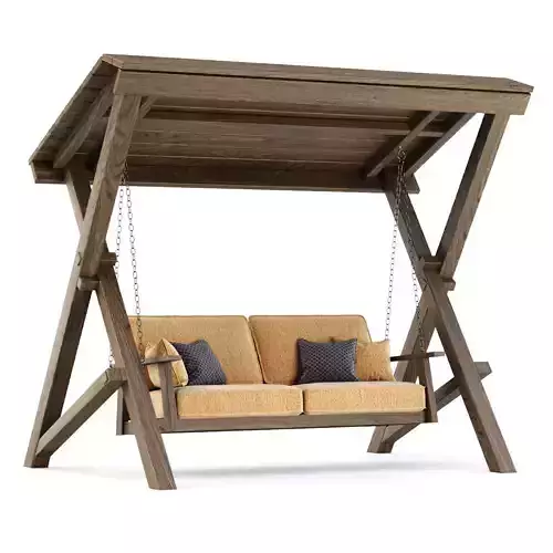 Nia Wooden Double-Seater Garden swing by Bpoint Design 