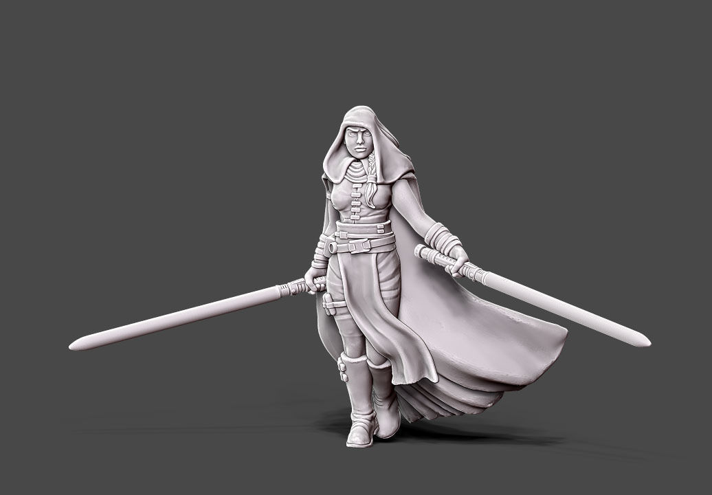 Dark adept - 35mm scale 3D print model_3