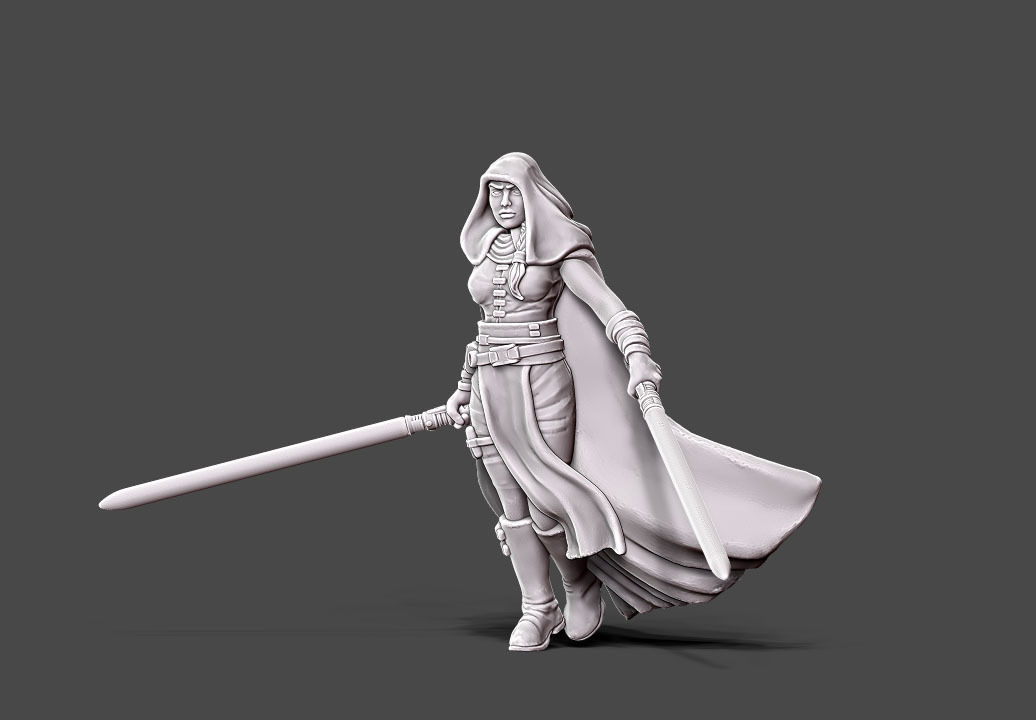 Dark adept - 35mm scale 3D print model_6