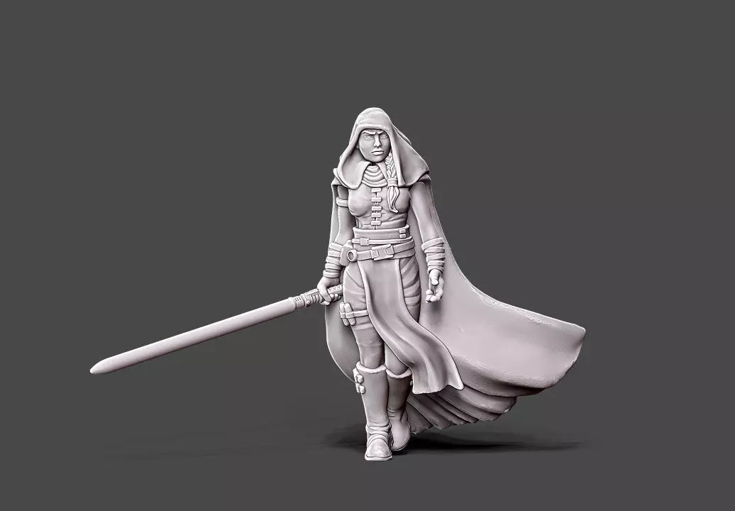 Dark adept - 35mm scale 3D print model_0