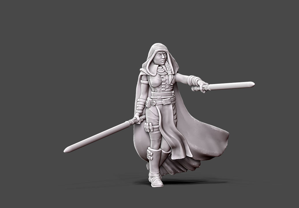 Dark adept - 35mm scale 3D print model_5