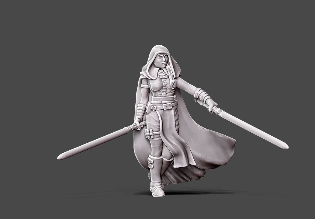 Dark adept - 35mm scale 3D print model_4