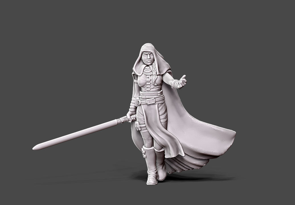 Dark adept - 35mm scale 3D print model_1