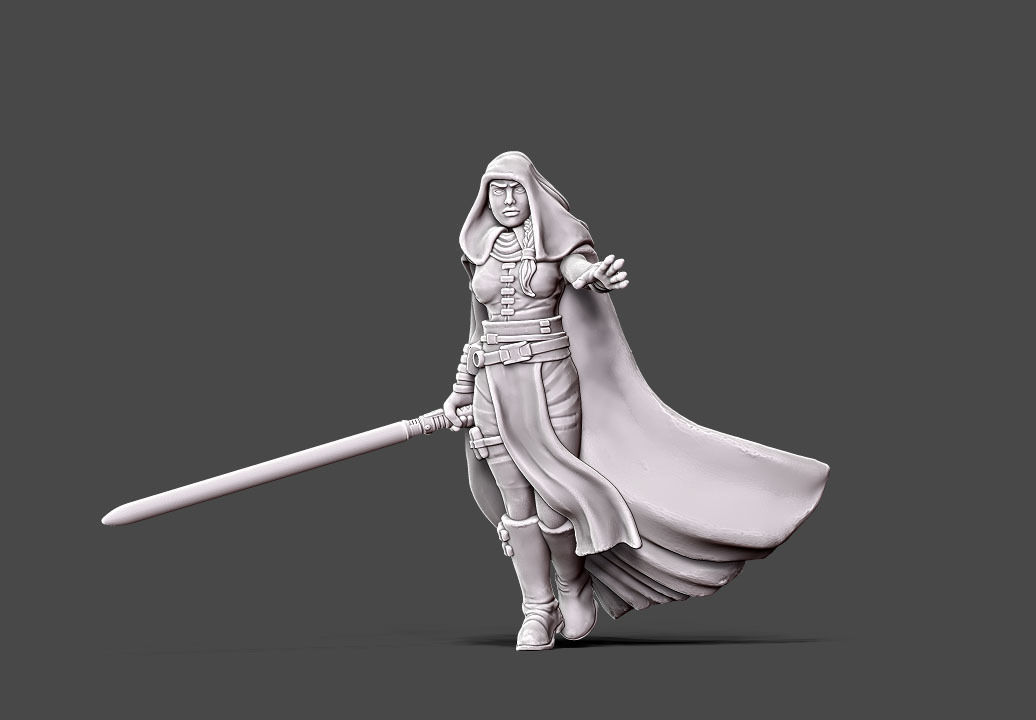Dark adept - 35mm scale 3D print model_2