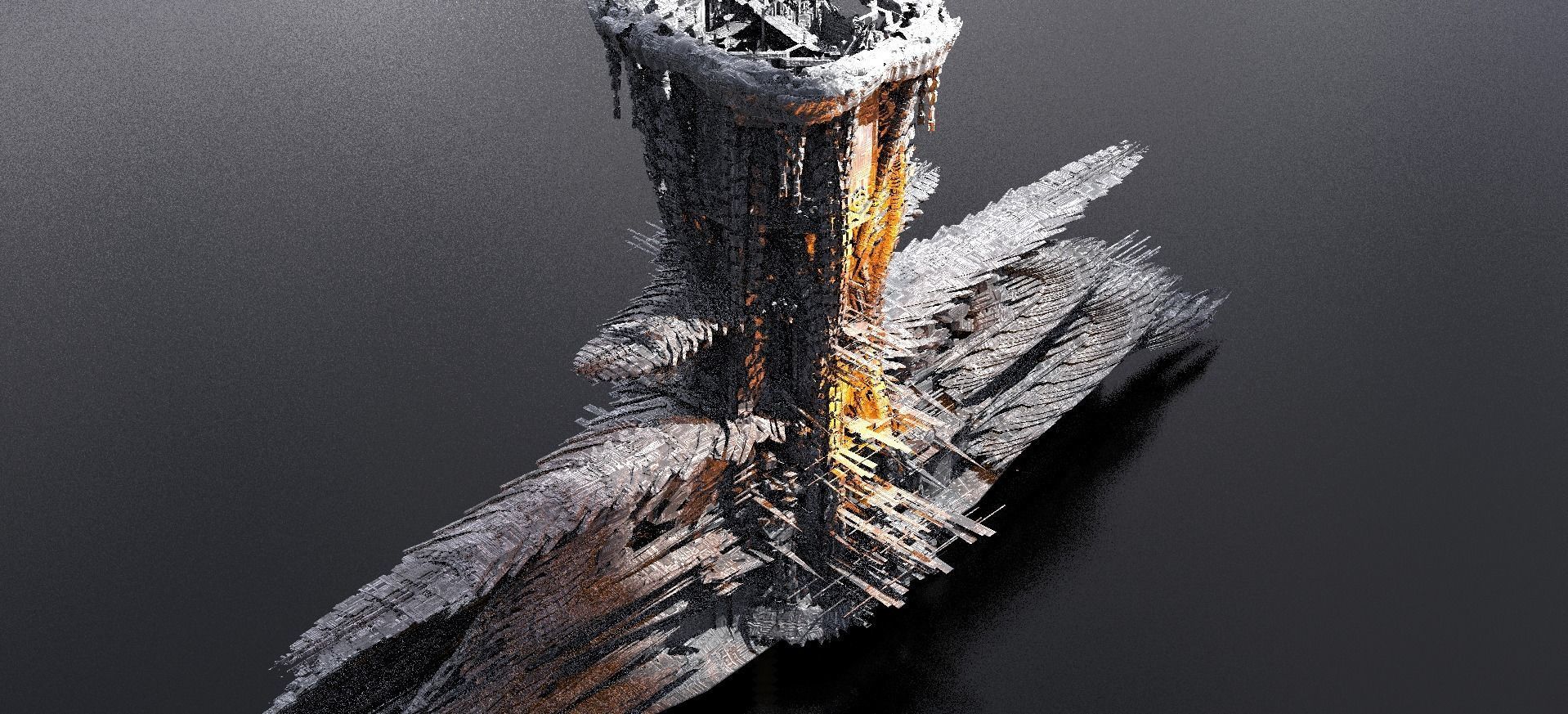 Fusion City Alien Bridge Kitbash 6 3D model_1