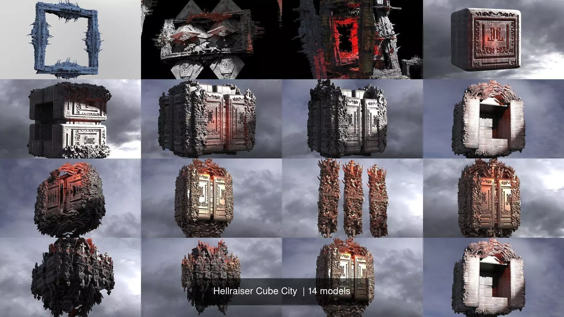Hellraiser Cube City  3D Model Collection_0