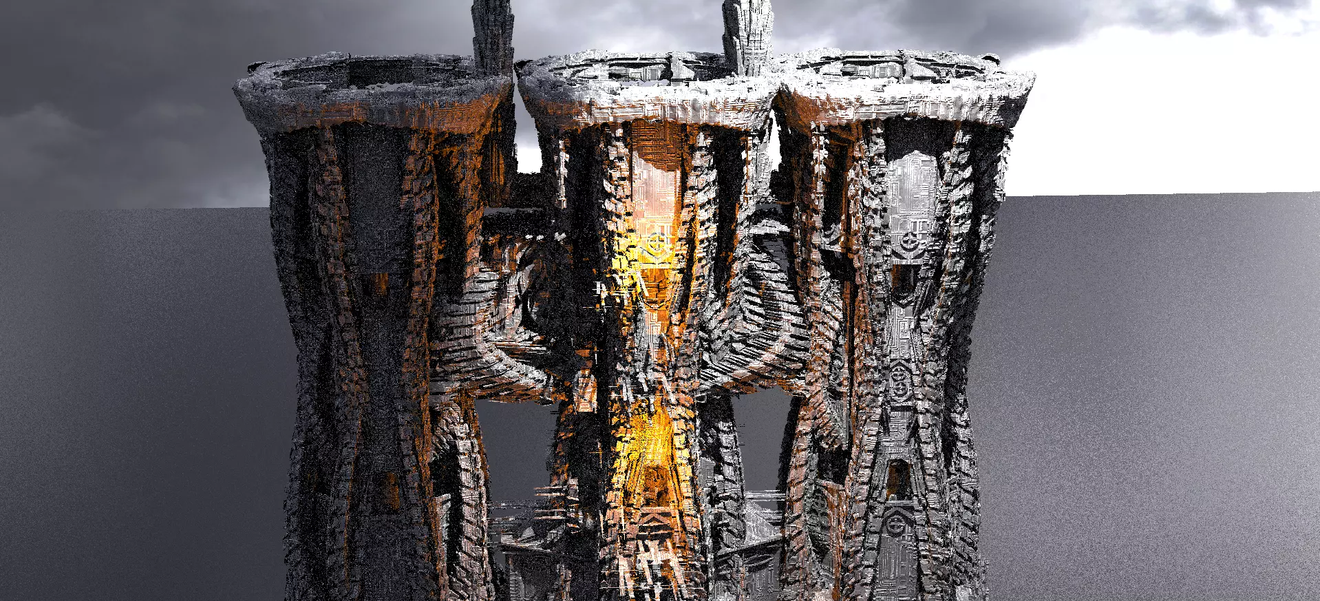 Energy Fusion Core Towers  3D model_0