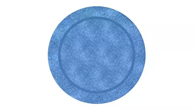 Round Carpet Free low-poly 3D model