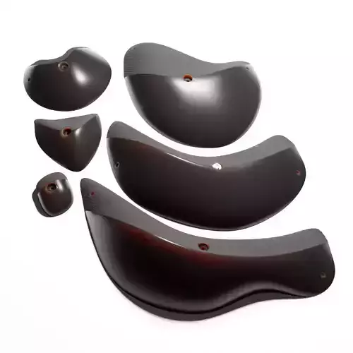 Rock Climbing Holds - Full Size - Rizz 3D model