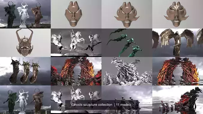 Ghosts sculpture collection  