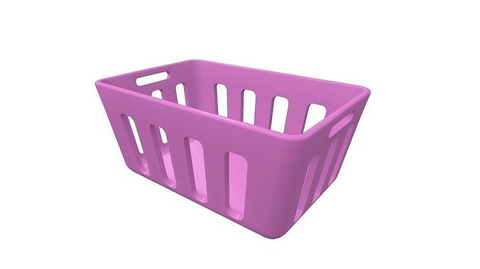 Plastic Basket Free low-poly 3D model