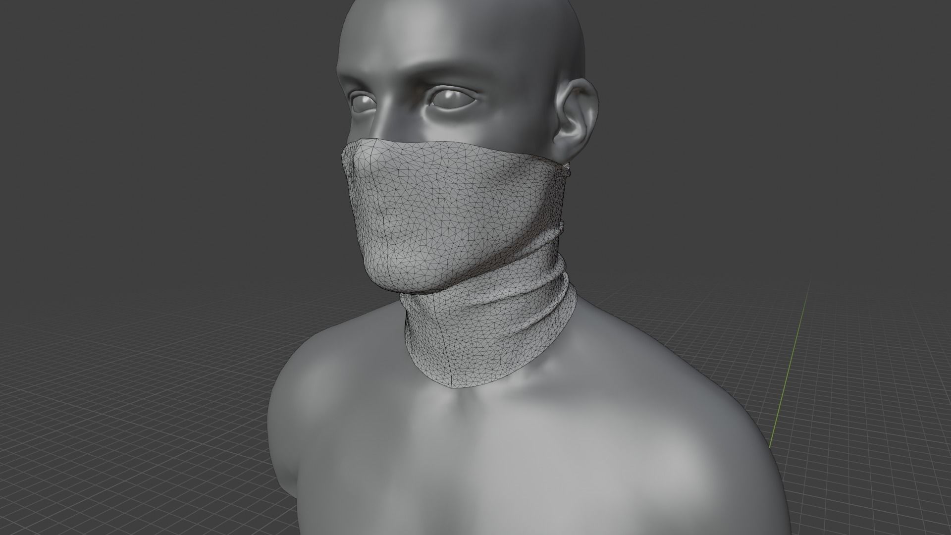 Mask Clo3d Marvelous  Low-poly 3D model_7