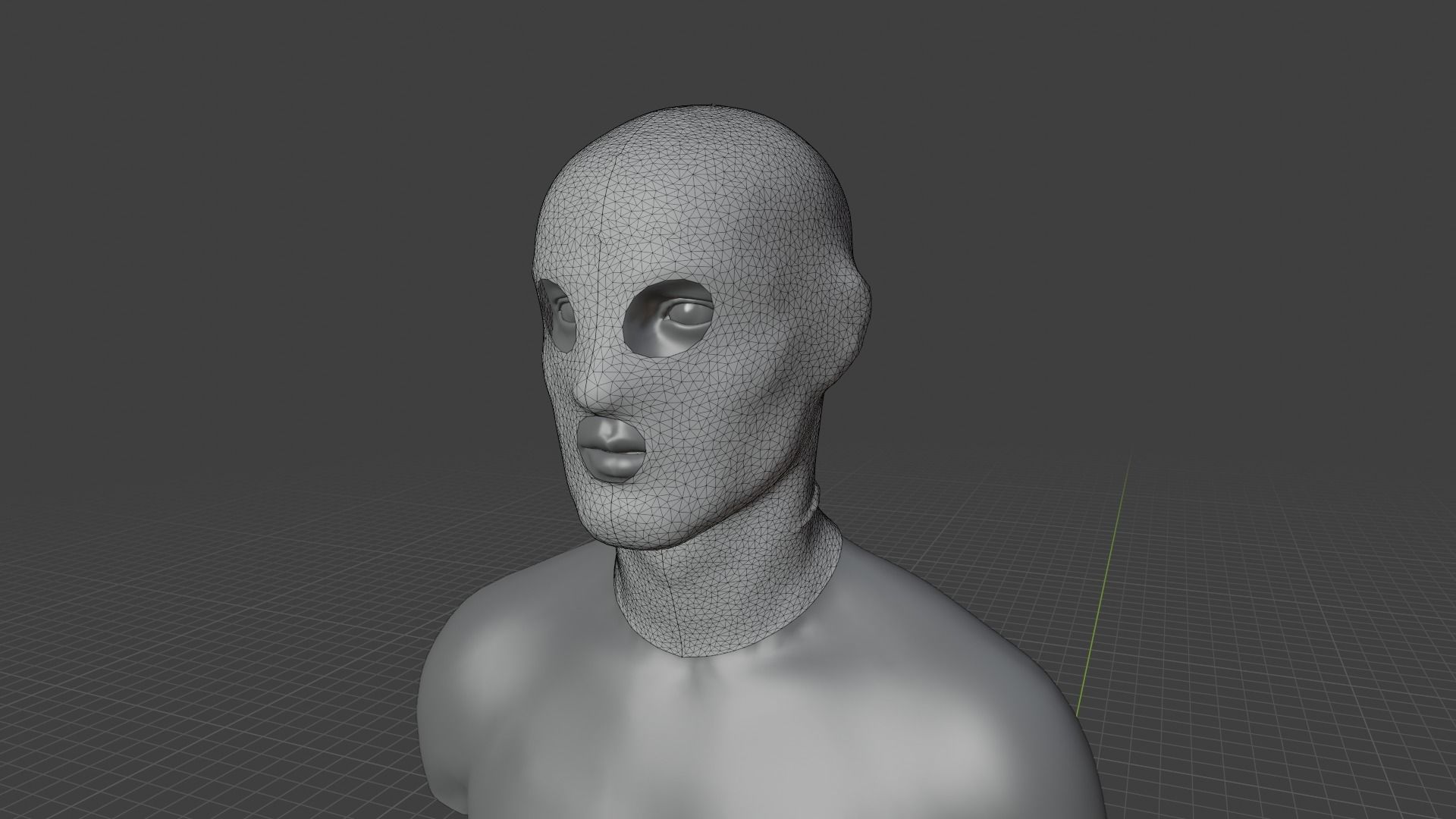 Mask Clo3d Marvelous Low-poly 3D model_7