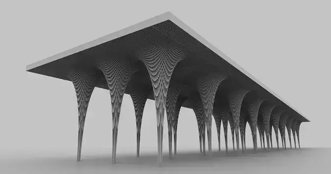 Parametric Columns 3d model 3D print model