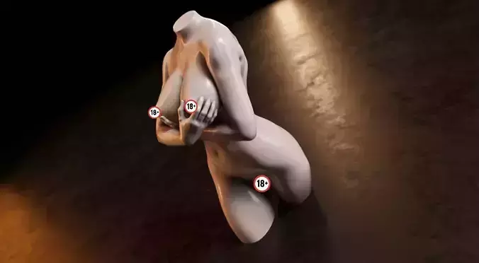 Sexy Woman Statue 14 3D print model