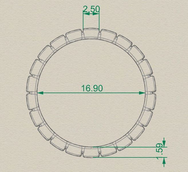 Circle band ready for print 3D print model_4